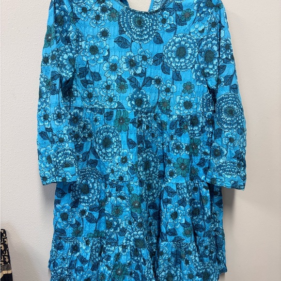 Zara Blue Floral Mini Dress - Picture 5 of 7